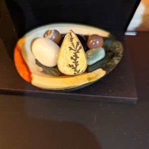 SALE - Gorgeous German Dendritic Opal Ring